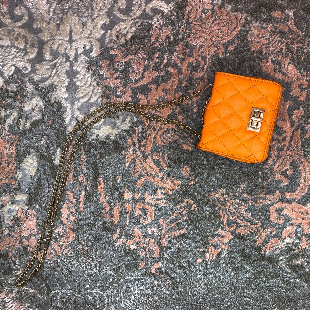 Orange mini bag